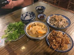 Supper at Lien Hoa, 70k dongs ($3) @July2017 at Lien Hoa in Hue