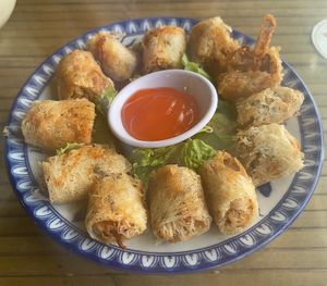Spring rolls at Lien Hoa in Hue