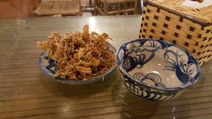Crispy fried jackfruit  at Lien Hoa in Hue