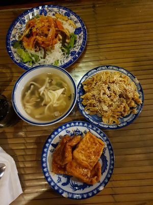 Udon Soup, Tofu, Saitan, Noodles at Lien Hoa in Hue