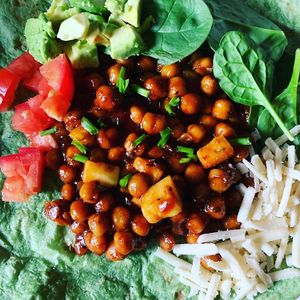 BBQ Roasted Chickpeas at Atlantis Vegan Grill in St Charles