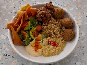Jerusalem bowl at Khamsa in Erskineville