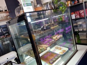 Selection of beautiful cakes at Khamsa in Erskineville