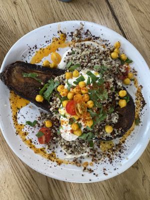 Eggplant dish at Khamsa in Erskineville
