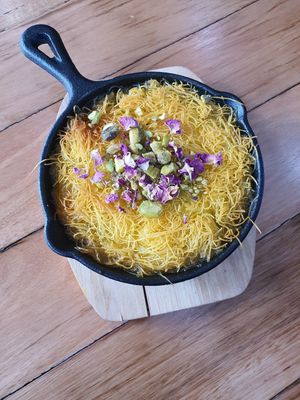 Knafeh (recommended to share between 2-4 ppl) at Khamsa in Erskineville