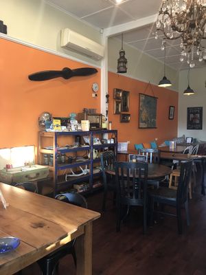 I love all the antiques  at Saabi Cafe in Hendra