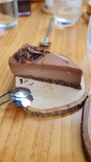 Triple chocolate cheesecake  #Veganuary at Deli Devi in Koh Phangan