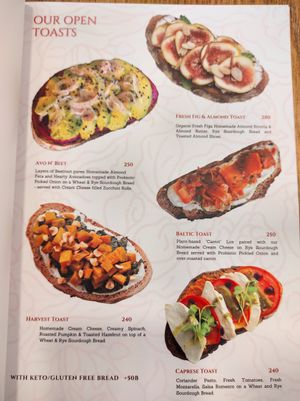 Menu at Deli Devi in Koh Phangan