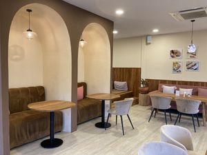 Upstairs seating  at Deli Devi in Koh Phangan