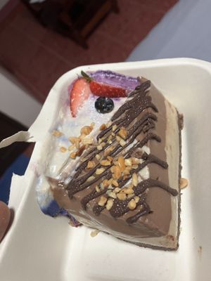 two cakes   at Deli Devi in Koh Phangan