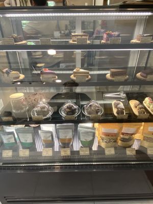 So many dessert choices!!  at Deli Devi in Koh Phangan