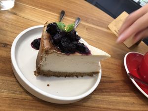 newyork cheesecake (so good)  at Deli Devi in Koh Phangan