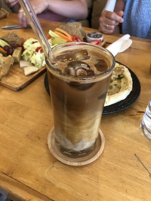 iced coffee  at Deli Devi in Koh Phangan