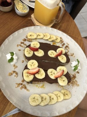 nutella slices   at Deli Devi in Koh Phangan