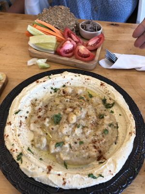 hummus   at Deli Devi in Koh Phangan
