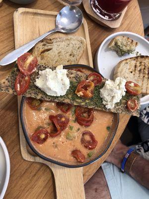 gaspacho   at Deli Devi in Koh Phangan