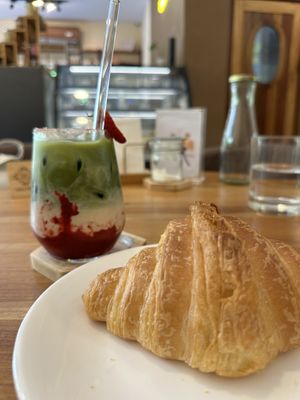 Plain croissant   at Deli Devi in Koh Phangan