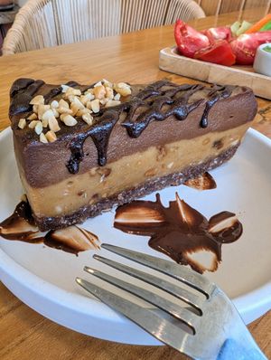 Peanut butter cheesecake at Deli Devi in Koh Phangan