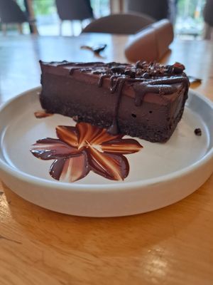 Triple choc cheesecake at Deli Devi in Koh Phangan
