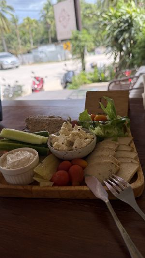 Cheese plate  at Deli Devi in Koh Phangan