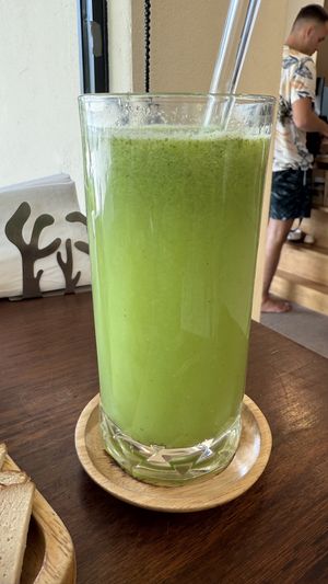 Green juice   at Deli Devi in Koh Phangan