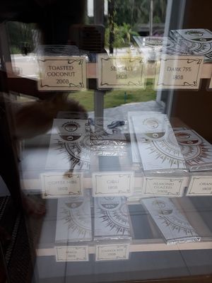 House-made choc selection at Deli Devi in Koh Phangan