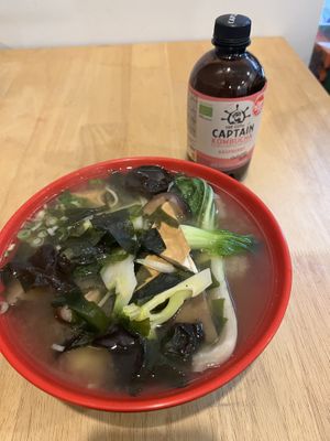 ramen vegano  at Ecoasia Market in Madrid