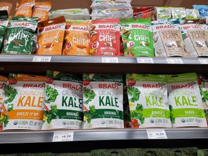 Big variety of veggie chips at Whole Foods Market - Telegraph Ave in Berkeley