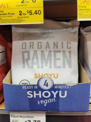 Vegan instant ramen at Whole Foods Market - Telegraph Ave in Berkeley