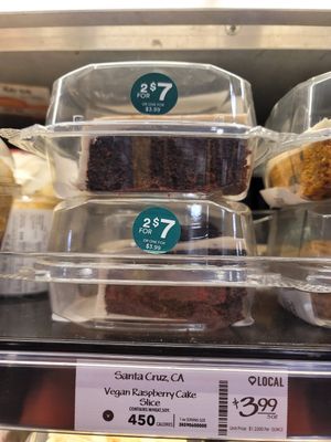 Vegan raspberry cake at Whole Foods Market - Telegraph Ave in Berkeley