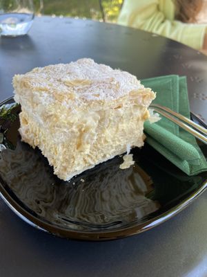 Vegan Kremsnita at Tavci Kuhna in Lesce