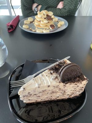 Oreo cheesecake with orange and cinnamon. at Tavci Kuhna in Lesce