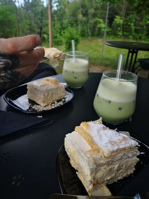 Best kremšnitq in Slovenia at Tavci Kuhna in Lesce