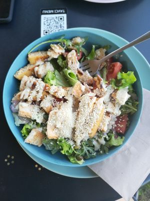 Salad with "chicken" and "cheese" at Tavci Kuhna in Lesce