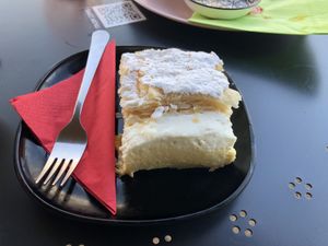 Yummy cream cake   at Tavci Kuhna in Lesce