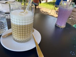 Latte macchiato  at Tavci Kuhna in Lesce