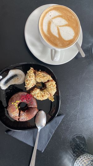 vegan donuts!!!  at Tavci Kuhna in Lesce