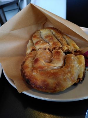 'meaty' Bourek at Tavci Kuhna in Lesce