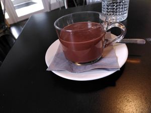 Hot chocolate at Tavci Kuhna in Lesce