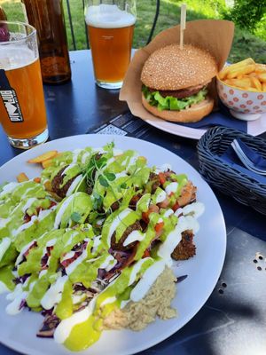 Falafel plate at Tavci Kuhna in Lesce