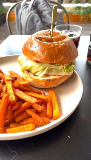 Cheezy BBQ burger   at Tavci Kuhna in Lesce