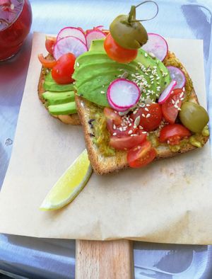 Avocado toast at Tavci Kuhna in Lesce