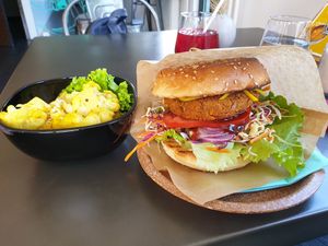 Vegan delight at Tavci Kuhna in Lesce