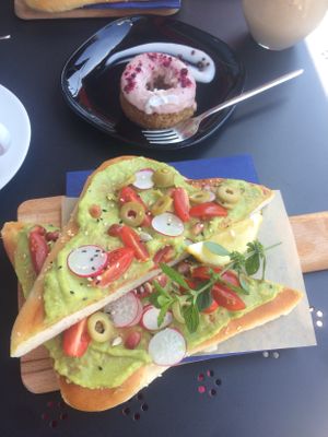 Avocado toast at Tavci Kuhna in Lesce