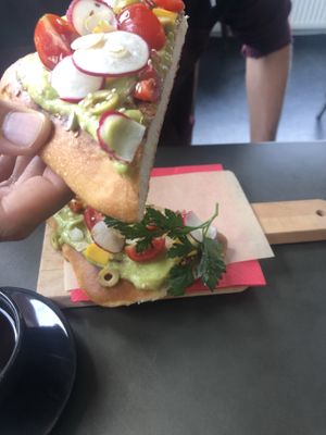 avocado toast  at Tavci Kuhna in Lesce