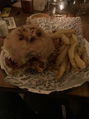 Vegan burguer  at ElPerro de Lombardo in Mendoza