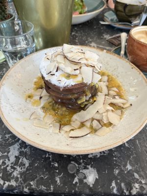 Schoko Pancakes   at Cafe Drechsler in Vienna