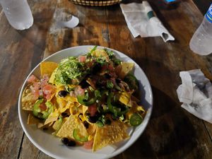 Vegan nachos at The Beach House in Rincon