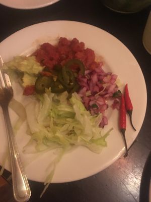 Fajita salad at Salsa Mexican Bistro in Penrith