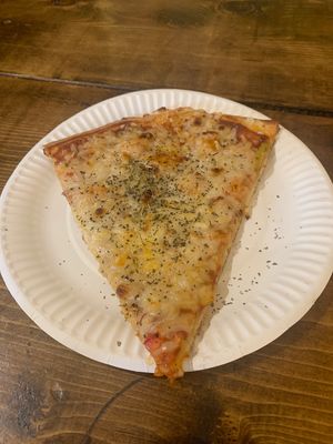 Marg pizza  at The Pizza Castle and Indian Curry in Vancouver